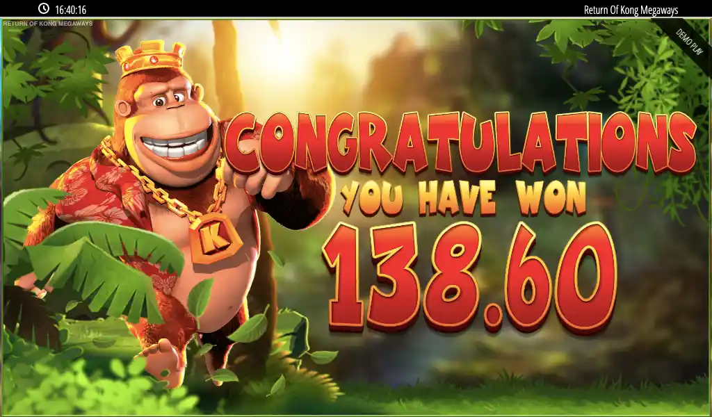 Rerutn of Kong Megaways slot overview